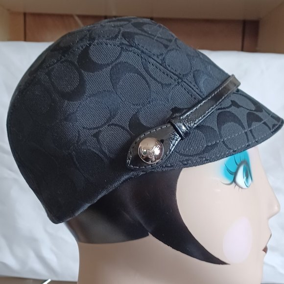 Coach KAREE Signature Jacquard Leather Y2K Hat Cap Black P/S Darling So Cute main image 6